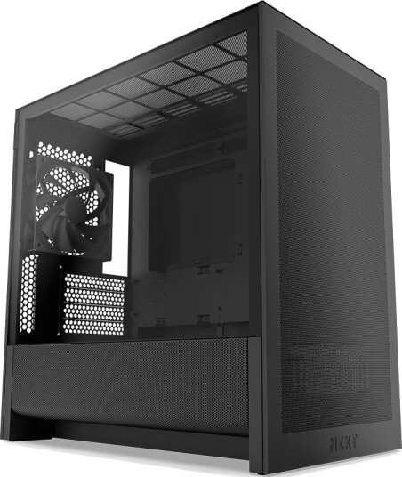 NZXT H3 Flow 2025 Midi Tower Kabinett Sort med Sidepanel