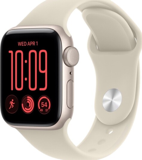 Apple Watch SE 3 40mm GPS (stjerneskinn aluminium/sand Sport Band) S/M Apple Watch SE 3 40mm GPS (stjerneskinn aluminium/sand Sport Band) S/M