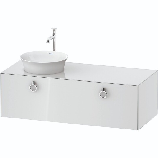 Duravit White Tulip Servantskap 1 skuff 130x55x40,8 cm Hvit Høyglans