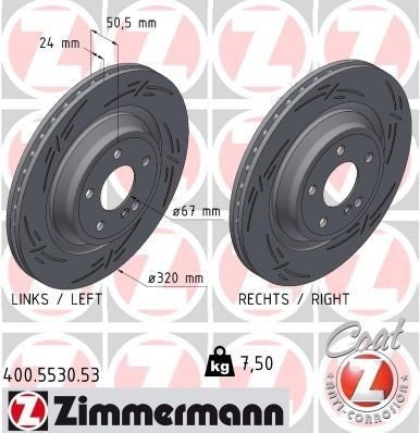 ZIMMERMANN 400.5530.53 Bremseskive