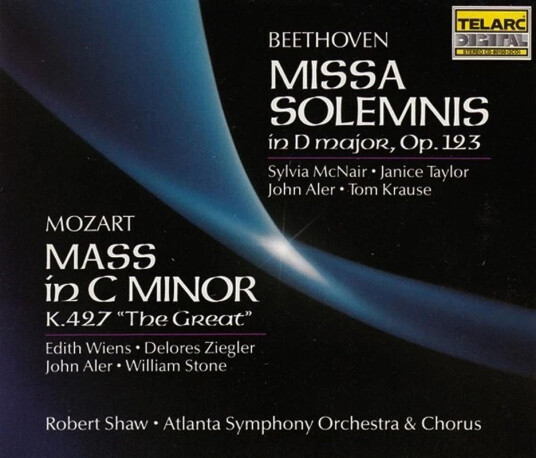 Atlanta Symphony Orchestra Atlanta Symphony Chorus Missa Solemnis In D Major Op.123 / Mass In C Minor K.427 "The Great" CD