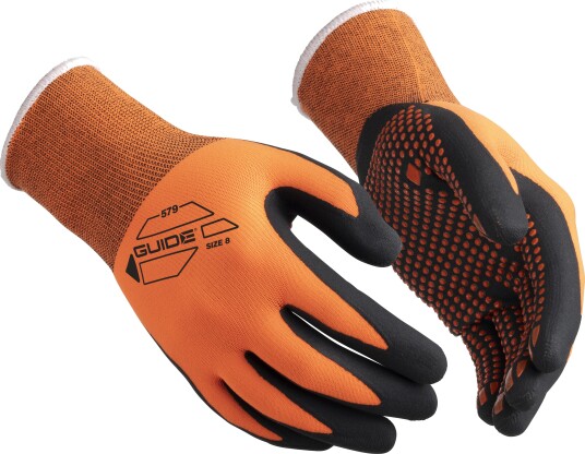 Guide Gloves Hanske 579 HP Nitril, Hi-Viz 10