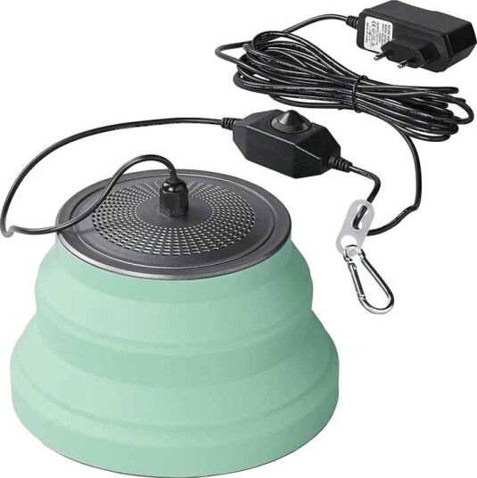 Proplus LED Hengelampe - Sammenleggbar, 20 cm - Grønn