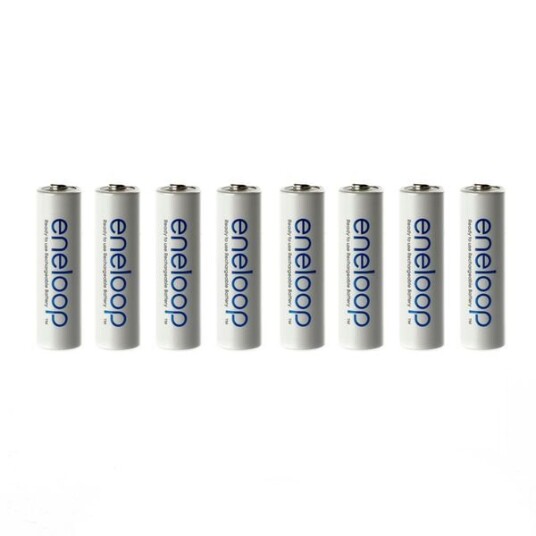 Panasonic Eneloop oppladbare AA-batterier 2000 mAh 8 stk Panasonic Eneloop oppladbare AA-batterier 2000 mAh 8 stk