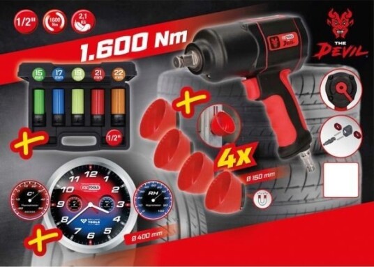KS TOOLS 515.1205 Trykkluftskralleskrutrekker