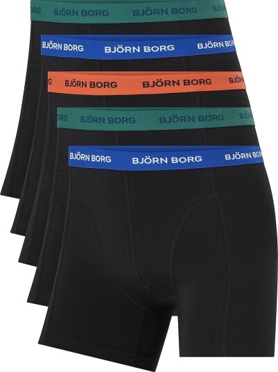 Björn Borg Boksershorts Cotton Stretch Boxer 5 pakning Flerfarget