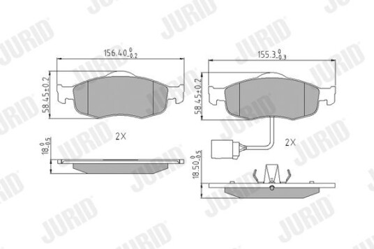 Bremseklosser JURID 571522J Bremseklosser JURID 571522J