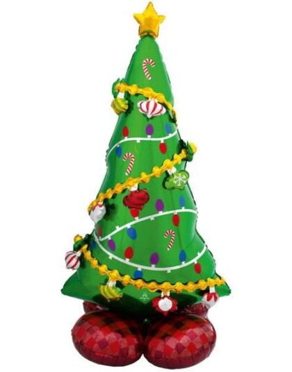 Amscan Juletre Gigantisk AirLoonz Stående Folieballong 149 cm
