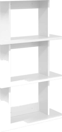 vidaXL Vegghylle Veggmontert Hvit 56 x 20 x 90 cm Konstruert tre