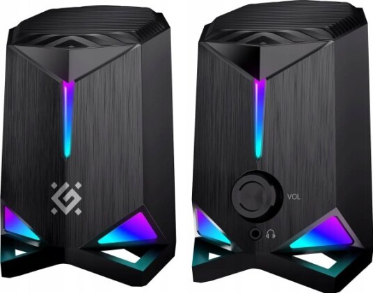 Defender Gravity 2.0 6W Usb-Høyttalere Med Rgb Led-Bakgrunnsbelysning