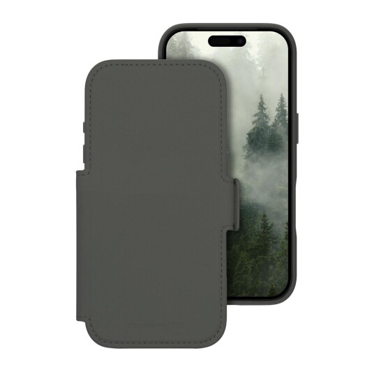 Dbramante1928 Lynge MS ICON Lommerdeksel til iPhone 17 Pro - MagSafe Kompatibel, Skogs Skygge