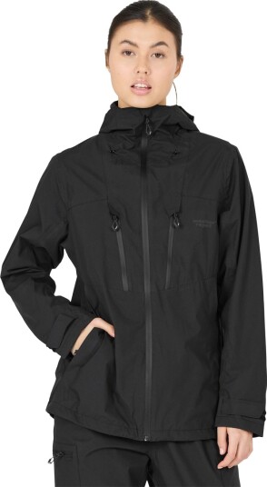 Weather Report Harbor Rain Tech Regnjakke Dame Svart 38