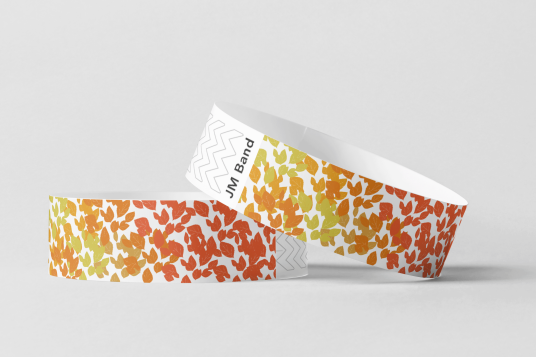 Papirarmbånd med fargeprint Papirarmbånd med fargeprint