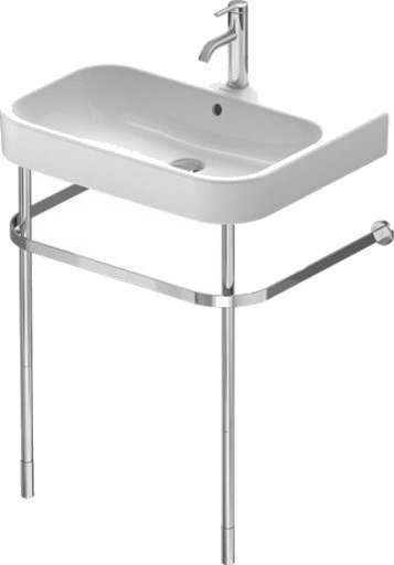 Duravit Happy D2 Metallkonsoll Til servant #231865, Krom
