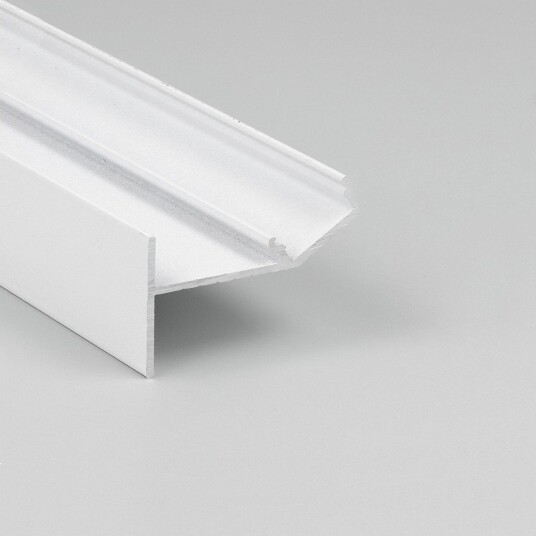 Topmet 2m aluprofil GLOW12 UP A1C   Hvit lakkert innsparkling LED skinne