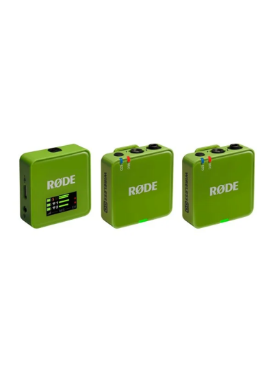 RÞde Wireless GO Gen 3 TrÄdlÞst Mikrofonsystem GrÞnn med 32-bit Float Opptak RÞde Wireless GO Gen 3 TrÄdlÞst Mikrofonsystem GrÞnn med 32-bit Float Opptak