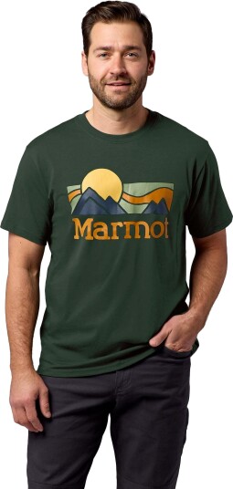 Marmot Men"s Coastal Tee Pine Forest XL