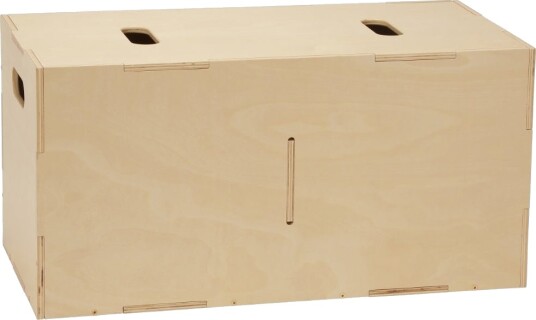Nofred Cube Long Storage Bench Birch Nofred Cube Long Storage Bench Birch