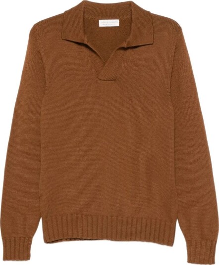 Filippo De Laurentiis Herre Strikkevarer Brun XL,