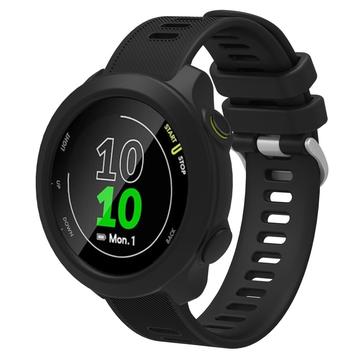 Garmin Forerunner 158 Erstatnings Silikonstropp med Integrert Ramme - Svart