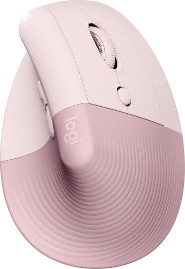 Logitech Lift Vertikal Ergonomisk Mus - Trådløs - 6 Knapp - Svart