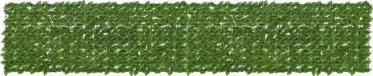 vidaXL Balkong skjerm med blader Grønn og gul 400 x 75 cm