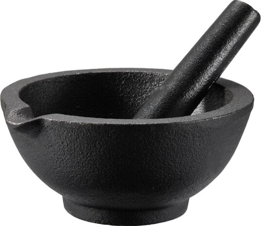 Dorre   Gilly støpejernsmortel 13 cm svart