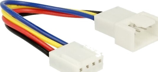 Delock - Forlengelseskabel For Viftestrømforsyning - 4-Pins Pwm (Hann) Til 4-Pins Pwm (Hunn) - 10 Cm