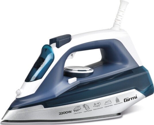 Girmi St61 Tørr & Dampstrykejern Keramisk Strykesåle 130 G/Min Blå Sølv Hvit 25 G/Min 0,3 L Girmi St61 Tørr & Dampstrykejern Keramisk Strykesåle 130 G/Min Blå Sølv Hvit 25 G/Min 0,3 L