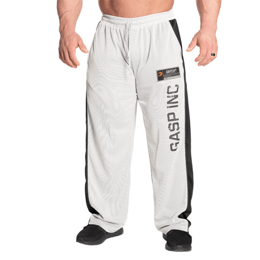 No 1 Mesh Pant, White/Grey Vit/Grå Small