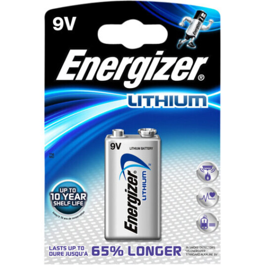 Energizer Batteri Ultimate Lithium 9v 1pk Energizer - 6252704 Energizer Batteri Ultimate Lithium 9v 1pk Energizer - 6252704