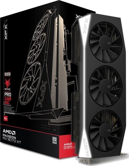 XFX Mercury Radeon RX 9070 XT Gaming Skjermkort 16GB GDDR6 RX 97TMERCB9