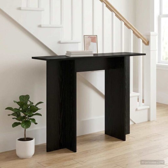 vidaXL Konsollbord Svart eik 100 x 30 x 75 cm Konstruert tre