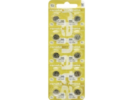 Renata Knapcellebatteri 395 1.55 V 10 Stk 55 Mah Solvoxid 395.Mp-E