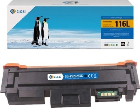G&G Toner G&G-Kompatibel Toner Med Samsung Mlt-D116l Nt-Ps2625xc Svart 3000S