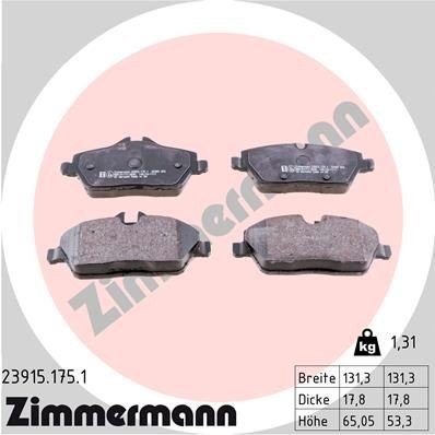 Bremseklosser ZIMMERMANN 23915.175.1