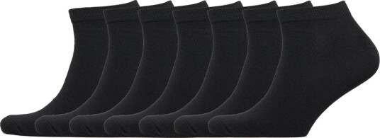 Jack & Jones Jacdelan Short Socks 7 Pack   Black   ONE SIZE