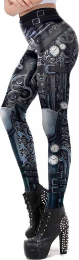 Mørke Steampunk Tights