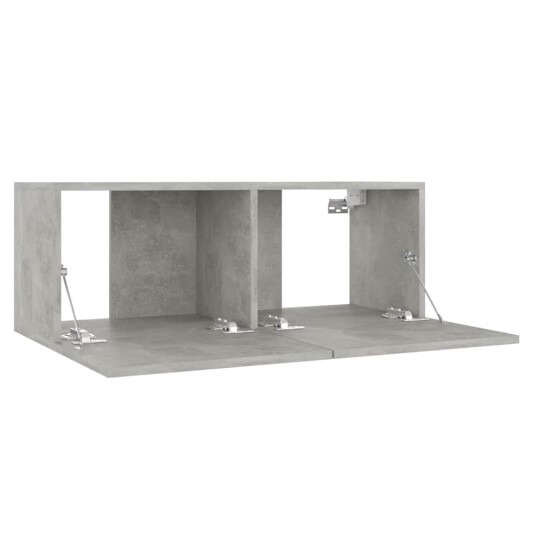 vidaXL TV-benk betonggrå 80x30x30 cm sponplate