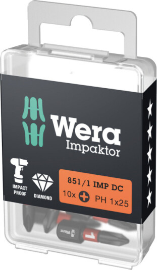 Wera 851/1 Imp Dc Ph Diy Impaktor Ph Bits