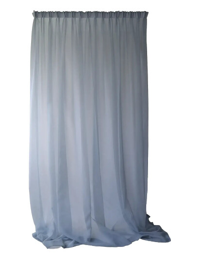 Mimou Sheer Hotel Curtain Double Width - Blue - 290X250