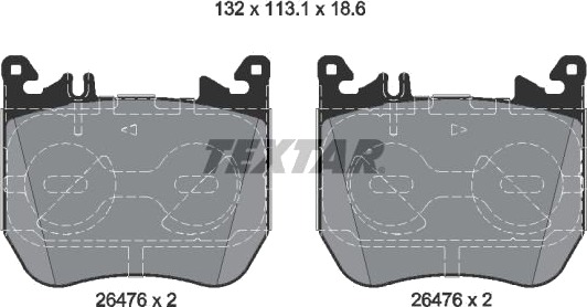 TEXTAR 2647601 Bremseklosser TEXTAR 2647601 Bremseklosser