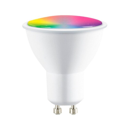 Forever Light Smart LED Pære GU10 m. RGB+CCT+DIM Tuya 5.5W - Hvit