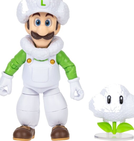 Super Mario Lekefigur - 14 cm - Super Mario Galaxy Film - C - Super Mario - OneSize - Lekefigur Grønn Hvit