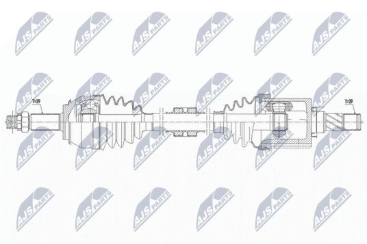 Nty Drivaksel NTY NPW NS 150 Nty Drivaksel NTY NPW NS 150
