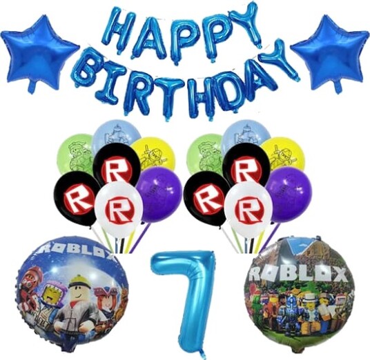 Barnebursdagsgaveposer Roblox Tema Festutstyr Papptallerkener Krus Asjetter Servietter Babyshower Engangsservisesett 80 stk - XF10--FA-
