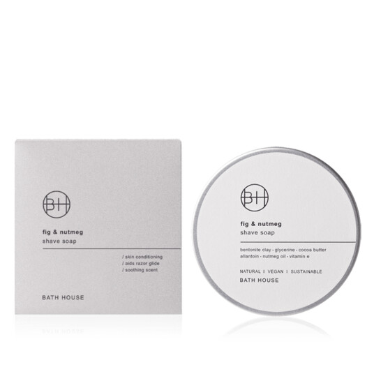 Bath House, Shaving Soaps Fig & Nutmeg