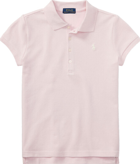 Ralph Lauren Kids Stretch Mesh Polo Shirt Pink 142-153