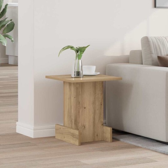 vidaXL Avlastningsbord Artisan Eik 35,5 x 35 x 40 cm Konstruert tre