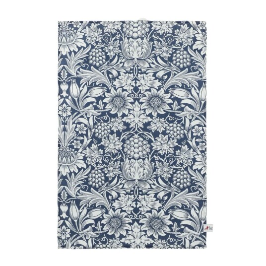 Klippan Yllefabrik Sunflower kjøkkenhåndkle 46 x 70 cm Dark denim